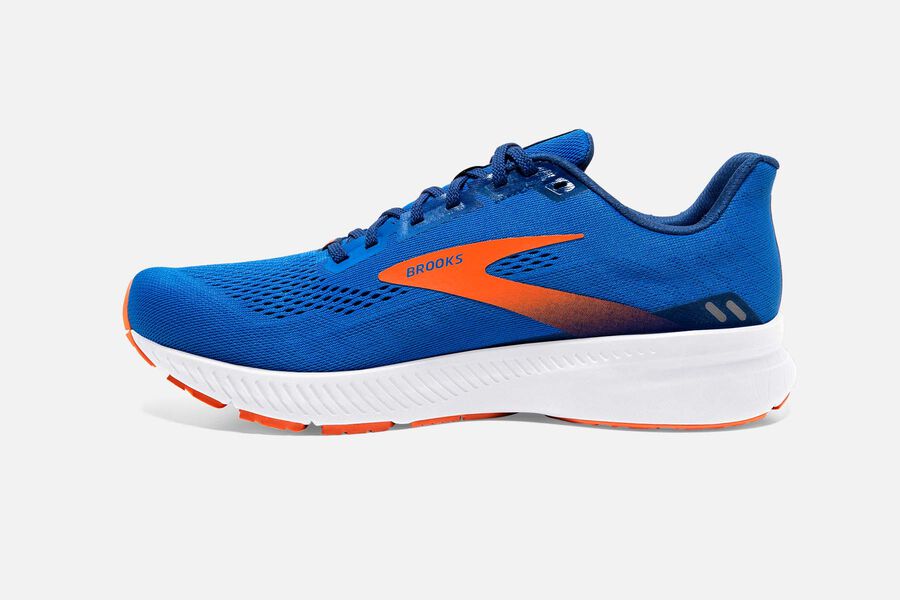 Brooks Launch 8 Road Running Shoes Mens Blue/Orange 435978-WMK